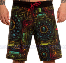 Load image into Gallery viewer, Sullen Art Collective Left Coast SCM4583 New Tattoo Graphic Board Shorts for Men
