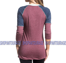 Load image into Gallery viewer, American Fighter Savannah FW3858 Women`s New 3/4 Sleeve Top By Affliction
