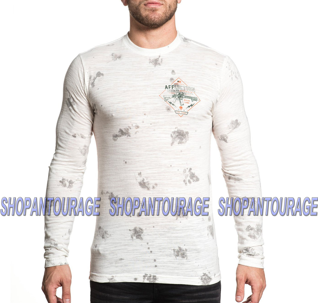 Affliction Tactical Supply A16867 Long Sleeve Graphic Fashion T-shirt for Men