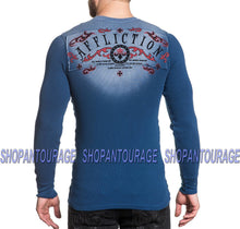 Load image into Gallery viewer, Affliction Tried Eagle A16862 New Long Sleeve Graphic Blue Thermal Top For Men
