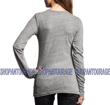 Load image into Gallery viewer, Sinful Twisted Vine S3876 Women`s New Long Sleeve Graphic Grey Top By Affliction
