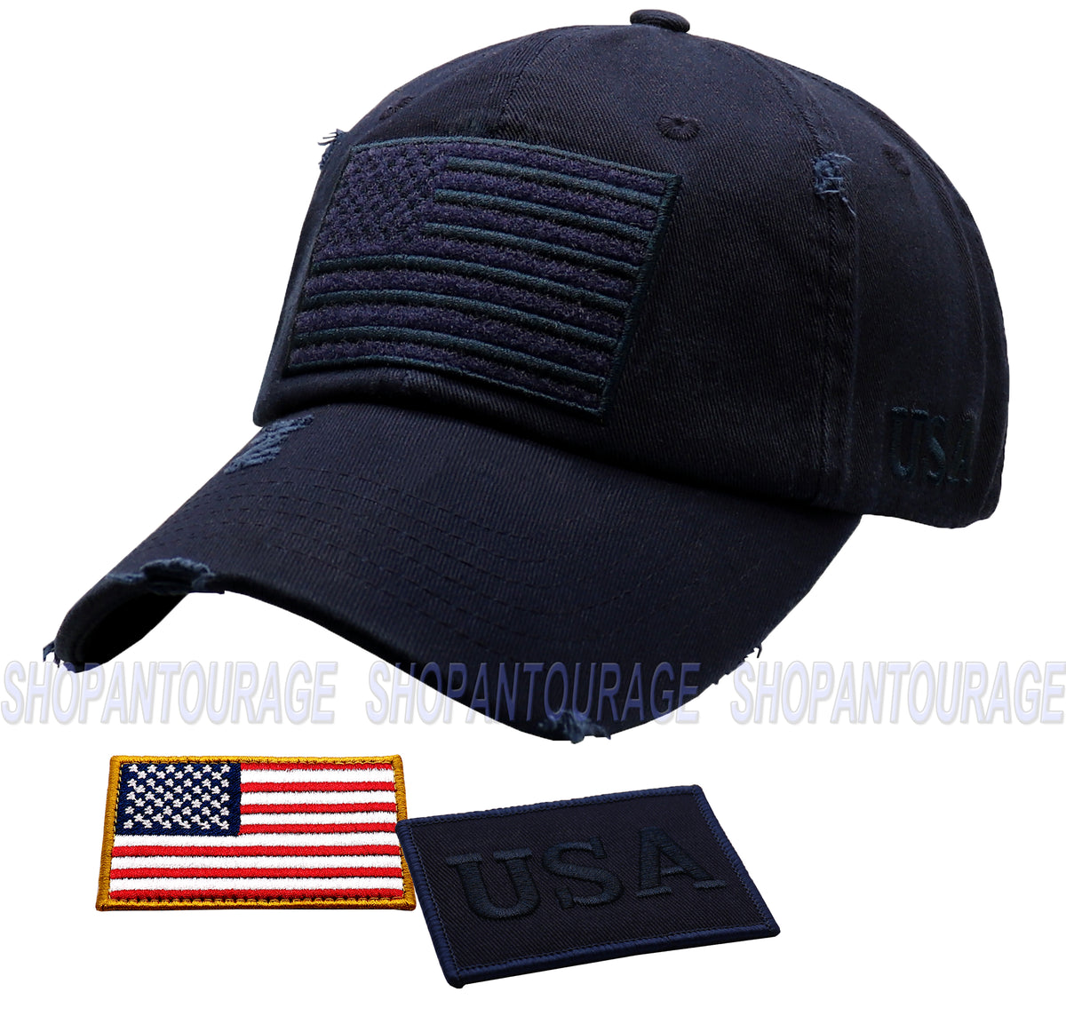 Antourage American Flag Hat for Men and Women | Vintage Baseball Tacti ...