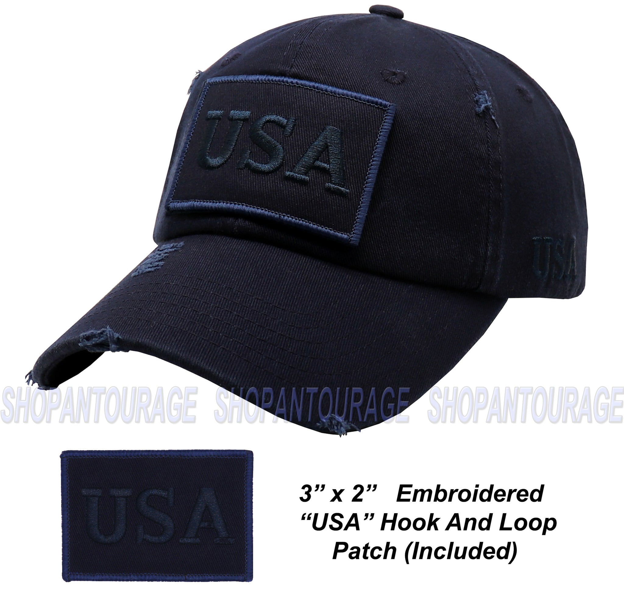 American Vintage Men's Caps - Navy