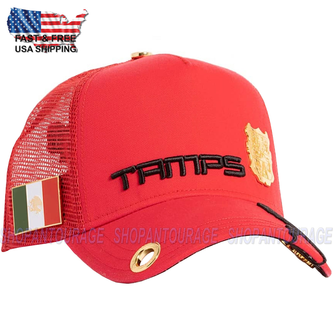 Red Monkey Tamps `22 Red RM1402 Limited Edition Unisex Trucker Hat Cap